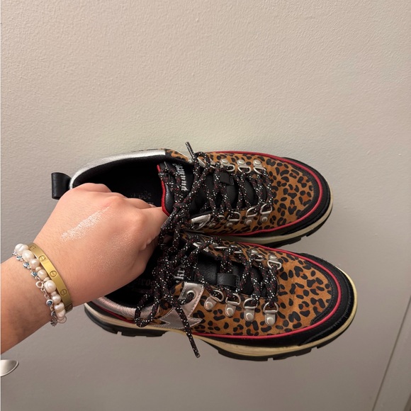 Leopard Print Women's Sneakers - Picture 2 of 4